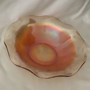 Vintage Floragold Louisa Small Carnival Glass Bowl
